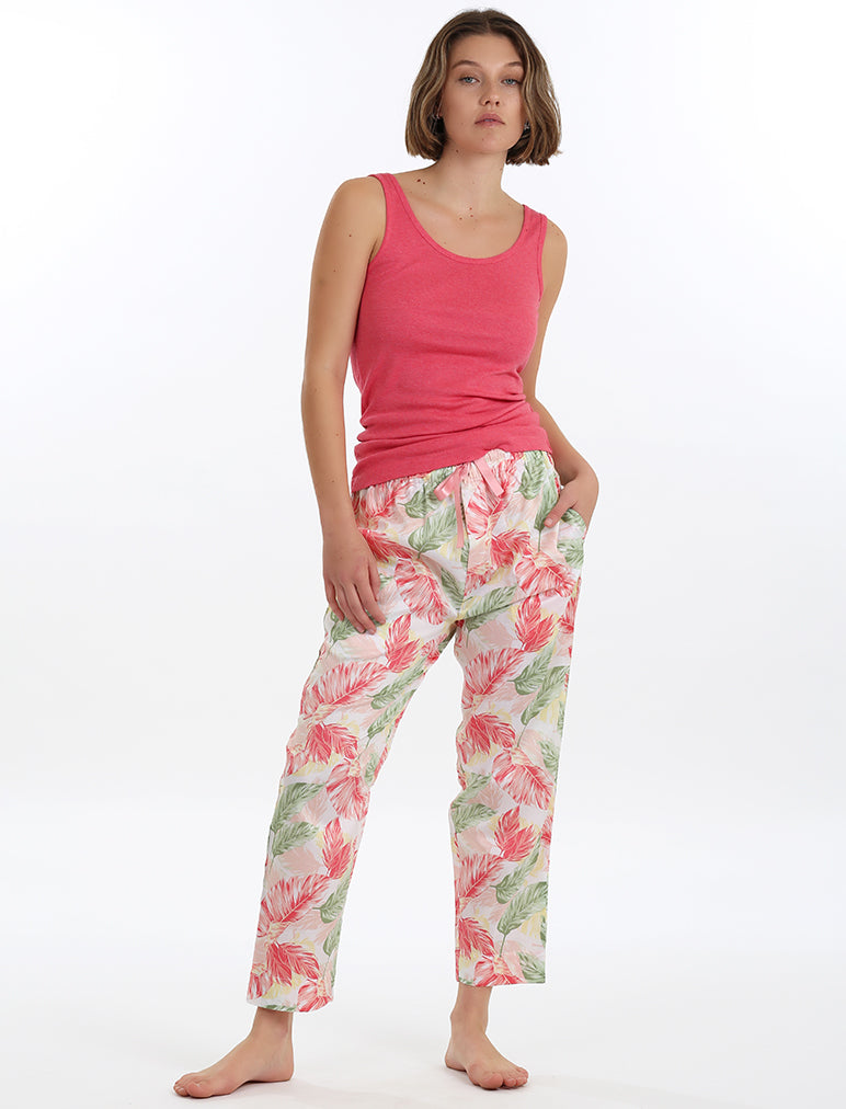 Faye Cotton Sateen Full Length Relaxed Pant