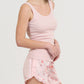 Jardin Pink Boxer and Singlet Set