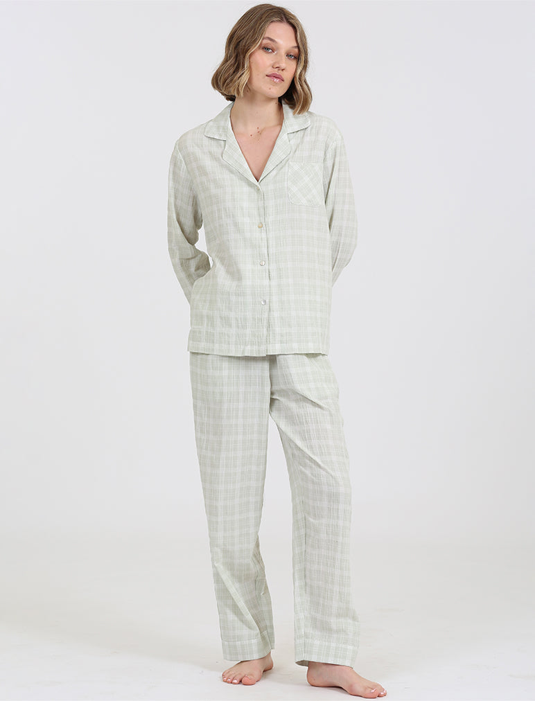 Margot Gingham Full Length PJ
