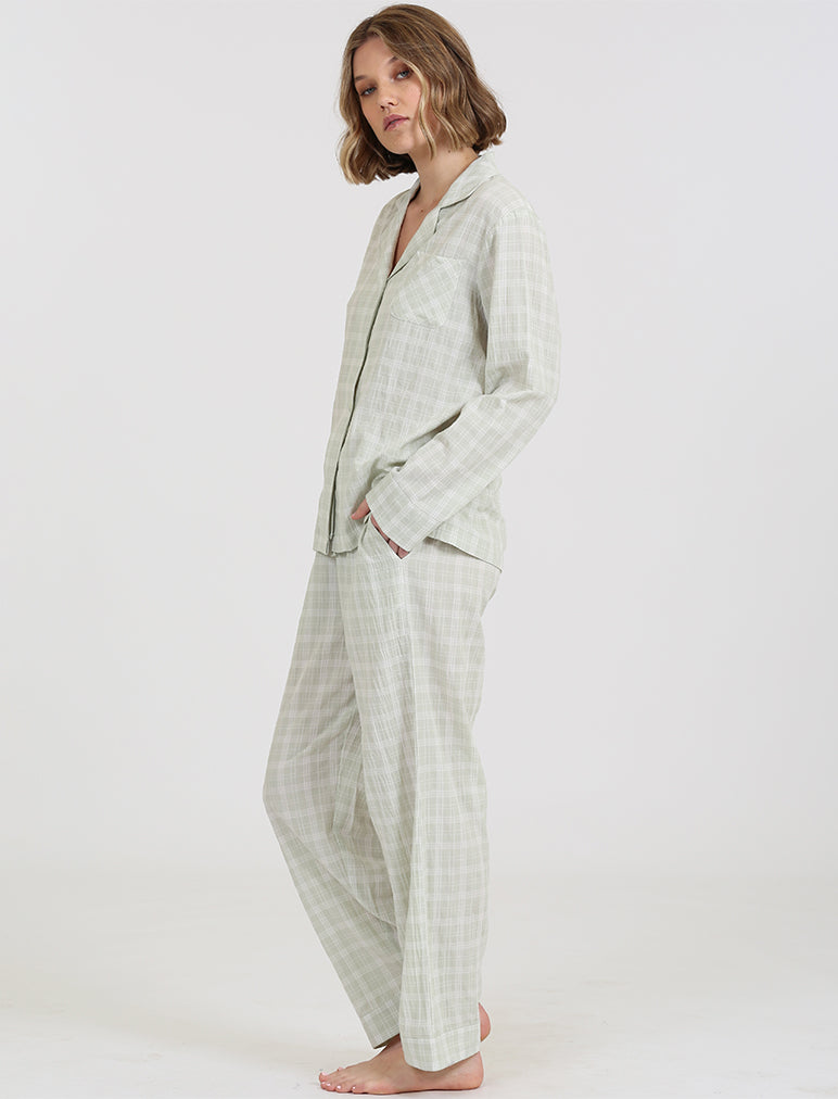 Margot Gingham Full Length PJ