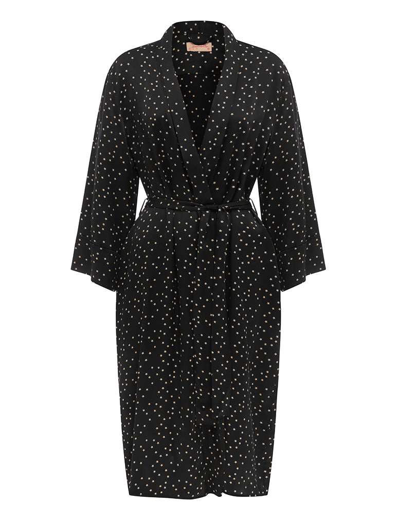 Starry Silk Robe