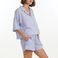 Seersucker Gingham Boxer PJ Set