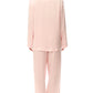 Sylvie Silk Piped Full Length PJ