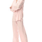 Sylvie Silk Piped Full Length PJ