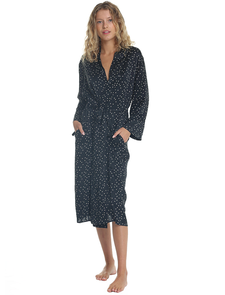 Starry Silk Robe