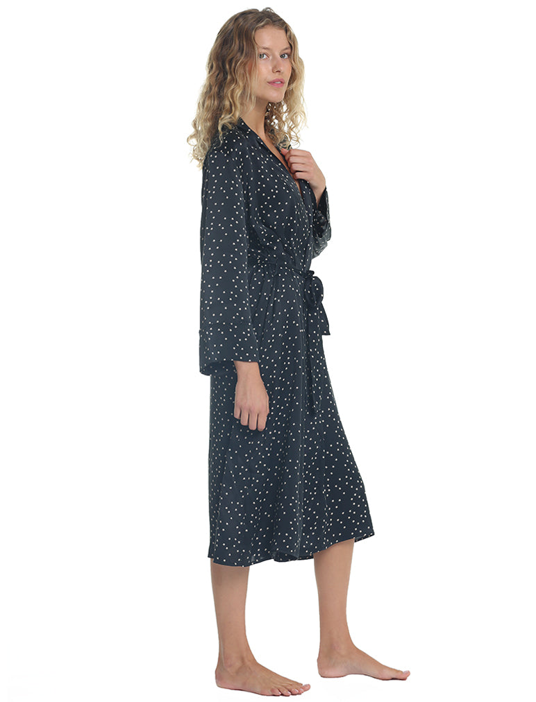 Starry Silk Robe