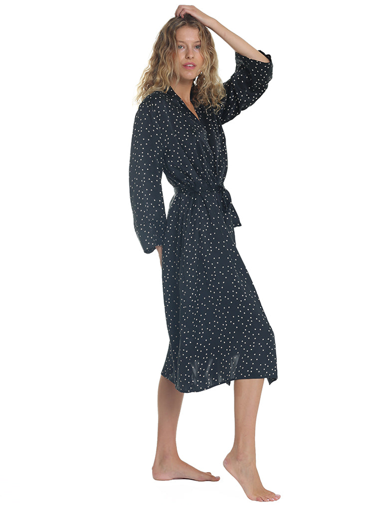 Starry Silk Robe