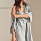 Camille Silk Lace Robe